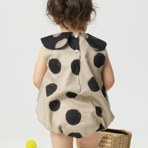 WOLF&RITA（ウルフアンドリタ） 2026SS LUNA JUMPSUIT -polka mocha- ジャンプスーツ、ロンパース