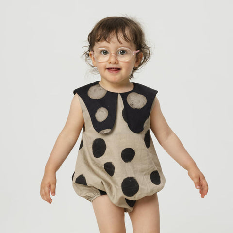 WOLF&RITA（ウルフアンドリタ） 2026SS LUNA JUMPSUIT -polka mocha- ジャンプスーツ、ロンパース