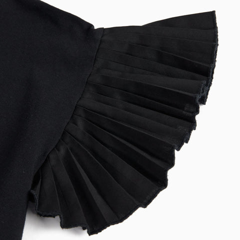 WOLF&RITA（ウルフアンドリタ） 2026SS MARISOL T-shirt -ash- 異素材袖フリルTシャツ、トップス