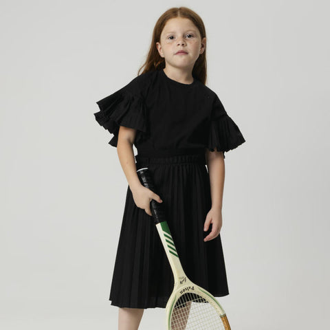 WOLF&RITA（ウルフアンドリタ） 2026SS MARISOL T-shirt -ash- 異素材袖フリルTシャツ、トップス