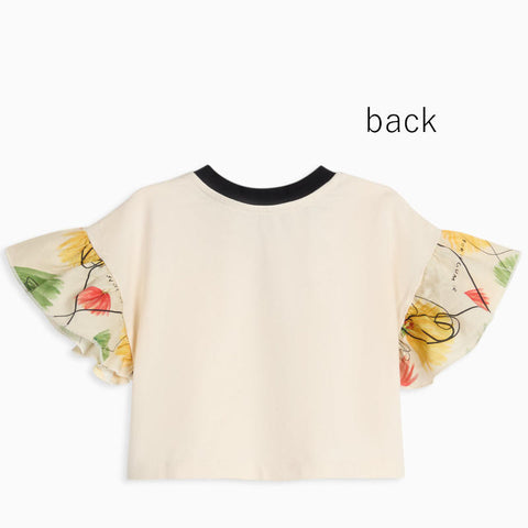 WOLF&RITA（ウルフアンドリタ） 2026SS MARISOL T-shirt -pearl- ベビー袖フリルTシャツ、トップス