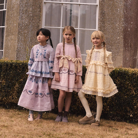 Apolina 2024AW Mia Dress - Almond - Kids Dress