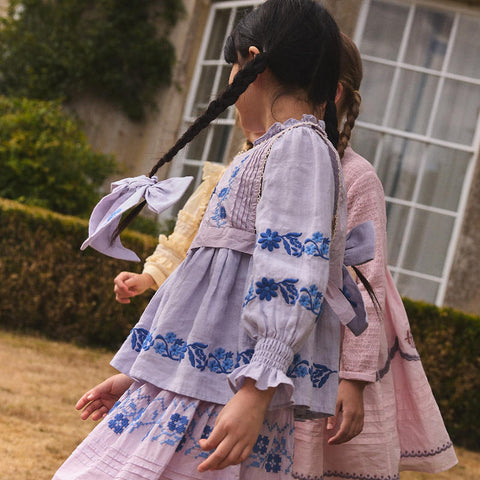 Apolina 2024AW Mia Dress - Almond - Kids Dress
