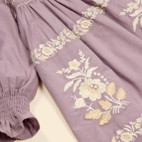 Apolina（アポリナ）2026AW MIA DRESS - DUSKY LAVENDER -　キッズワンピース.