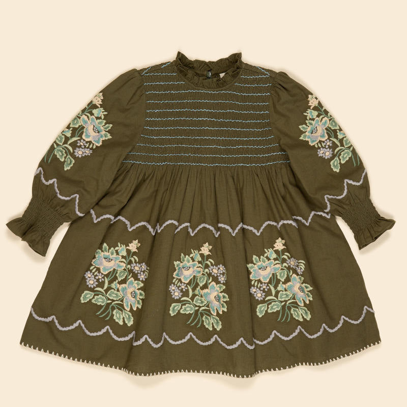 Apolina（アポリナ）2026AW BIBI HAND EMBROIDERED PINAFORE