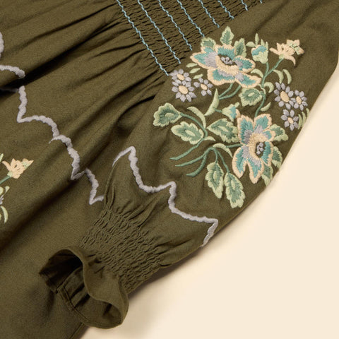 Apolina（アポリナ）2026AW MIA DRESS - FOREST -　キッズワンピース