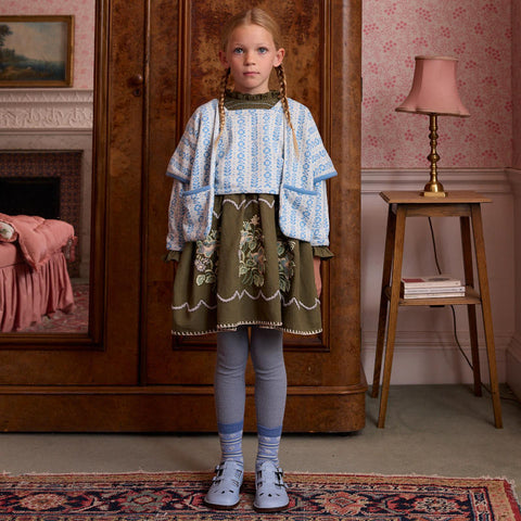Apolina（アポリナ）2026AW MIA DRESS - FOREST -　キッズワンピース