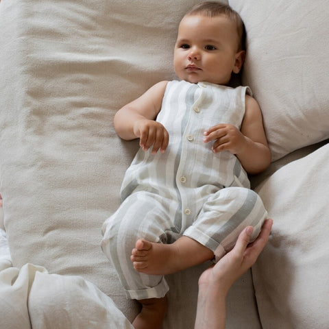 1 + in the family（ワンモア イン ザ ファミリー） 2026SS MORI -beige- 　ジャンプスーツ　ロンパース