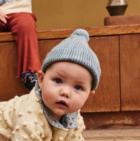 【D1】Misha&Puff（ミーシャアンドパフ）2026aw  Garter Hat - Onsen - キッズニット帽.