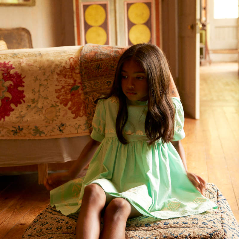 Apolina（アポリナ）2026SS MYA DRESS - seaglass - キッズワンピース