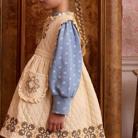 Apolina 2024AW Mia Dress - Almond - Kids Dress