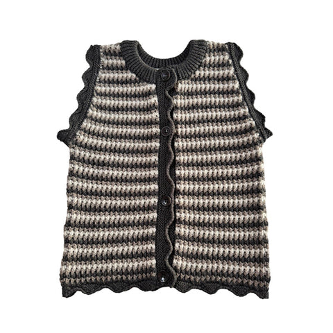 ・MABLI 2024AW PORTH VEST - UMBER - knit vest