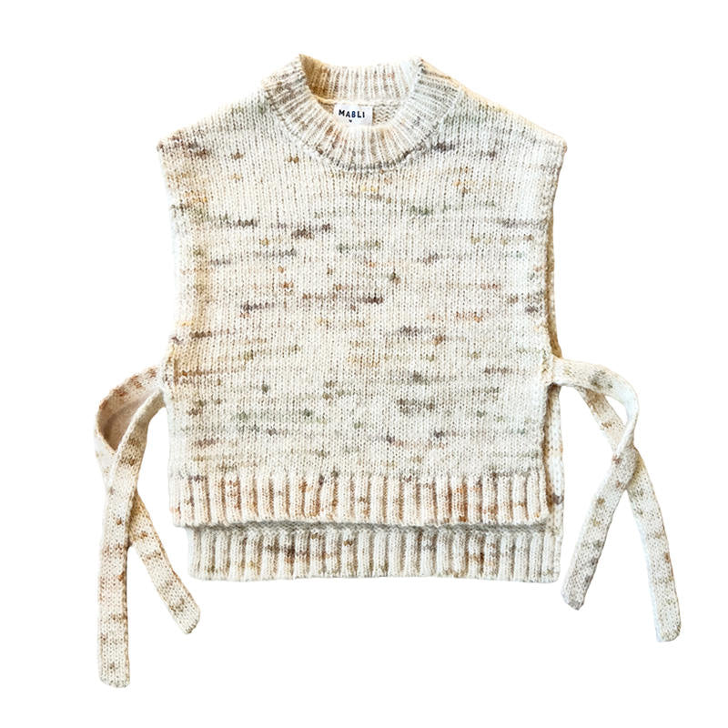 MABLI（マブリ） 2024AW BLEWOG VEST - MOSS SPECKLE- ニットベスト – LePuju