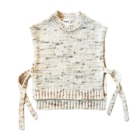 ・MABLI（マブリ） 2024AW BLEWOG VEST - MOSS SPECKLE- ニットベスト