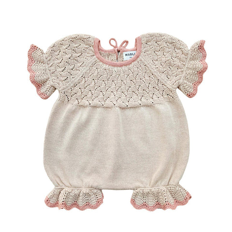 MABLI（マブリ） 2025SS AWENA ROMPER -OATMILK- ロンパース