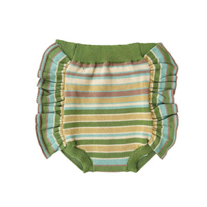 【drop2】【3/13まで送料無料】MABLI（マブリ） 2025SS NERYS BLOOMERS -meadow stripe- フリル付きブルマ