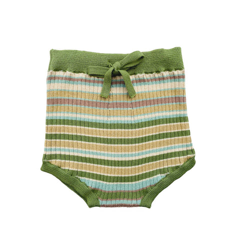 【drop2】【3/13まで送料無料】MABLI（マブリ） 2025SS SOLVA BLOOMERS -meadow stripe- ストライプ柄ブルマ