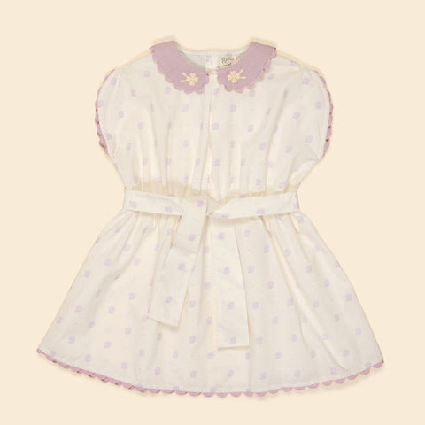 Apolina（アポリナ）2026SS  Marjorie Dress - Studio Calico Cream -　キッズワンピース.
