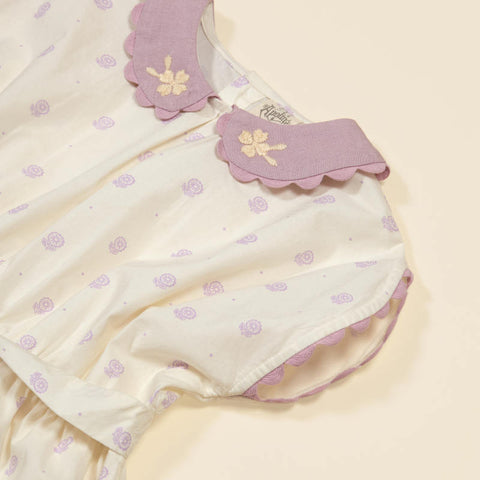 Apolina（アポリナ）2026SS  Marjorie Dress - Studio Calico Cream -　キッズワンピース.