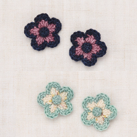 【D1】Misha&Puff（ミーシャアンドパフ）2025WI Medium Flower Clip Set  フラワークリップ(ヘアアクセ）