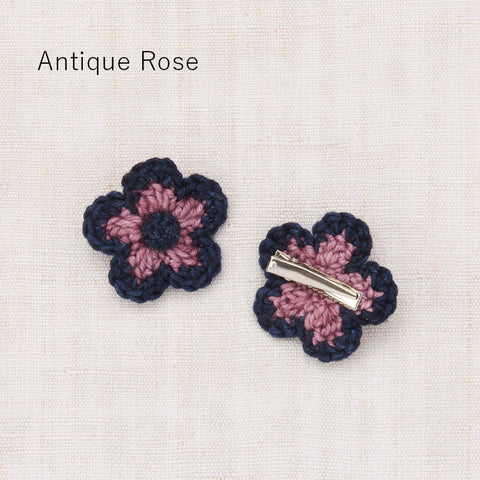 【D1】Misha&Puff（ミーシャアンドパフ）2025WI Medium Flower Clip Set  フラワークリップ(ヘアアクセ）