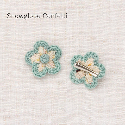 【D1】Misha&Puff（ミーシャアンドパフ）2025WI Medium Flower Clip Set  フラワークリップ(ヘアアクセ）