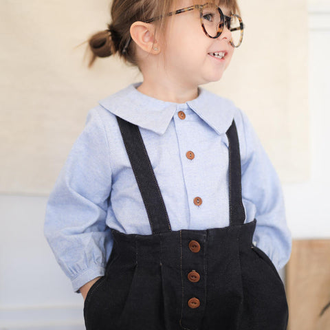 1 + in the family（ワンモア イン ザ ファミリー） 2025AW NADIA -blue- blouse ブラウス