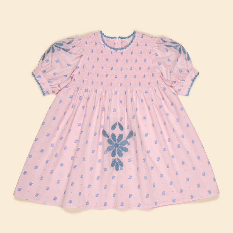 Apolina（アポリナ）2026SS DORA DRESS - satin pink - キッズ