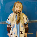 Apolina（アポリナ）2026AW NOEMIE EMBROIDERED DRESS - DARK CHOCOLATE -　キッズワンピース.
