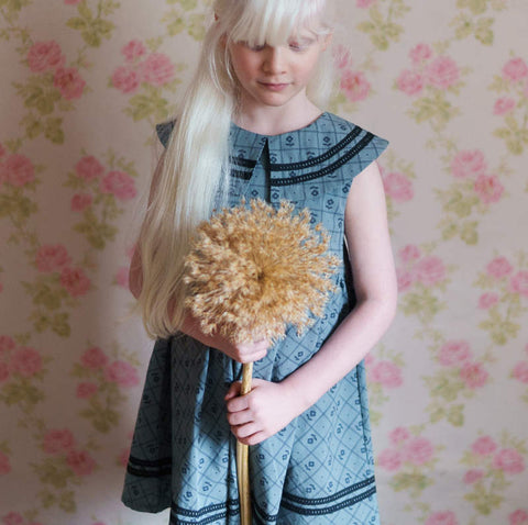 Little Cotton Clothes 2024AW Button Pointelle Tee - Marsala Buttoned pointelle long sleeve T-shirt