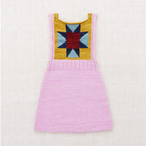 【D2】Misha&Puff（ミーシャアンドパフ）2024AW Nova Quilt Pinafore - Pink Lilac- ピナフォア、エプロンドレス