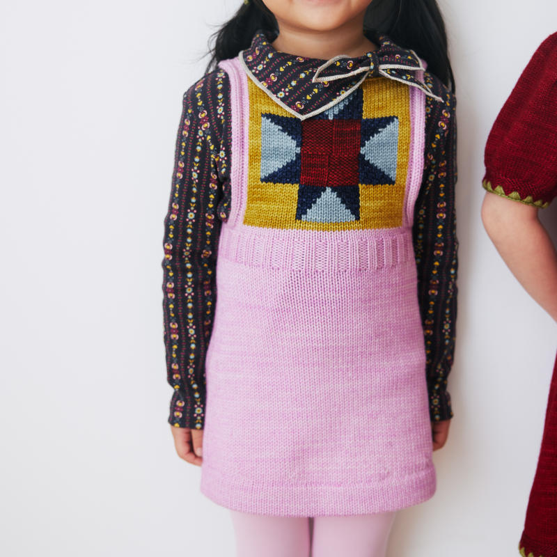 D2】Misha&Puff（ミーシャアンドパフ）2024AW Nova Quilt Pinafore - Pink Lilac- ピナフォ –  LePuju