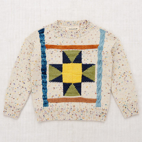 ・[D2] Misha&amp;Puff 2024AW Nova Quilt Pullover - Iris Confetti - Pullover, sweater