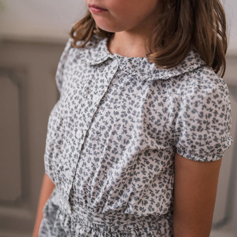 Little Cotton Clothes（リトルコットンクローズ）2024SS Organic Bea Blouse -porcelain floral- ブラウス