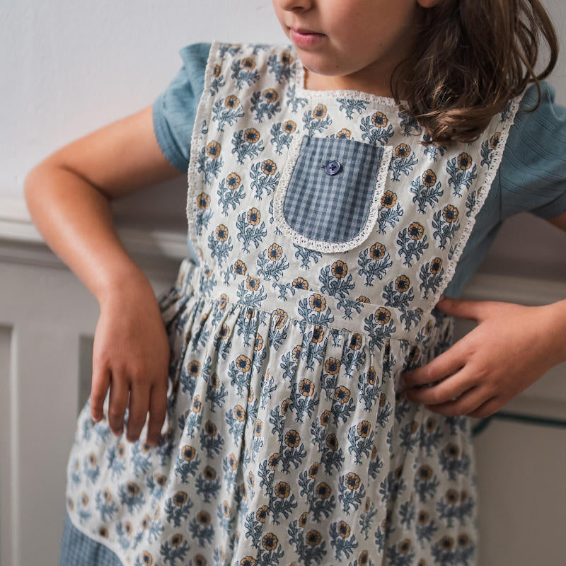 Little Cotton Clothes（リトルコットンクローズ）2024SS Organic Dorothea Pinafore -thistle  floral- ワンピース