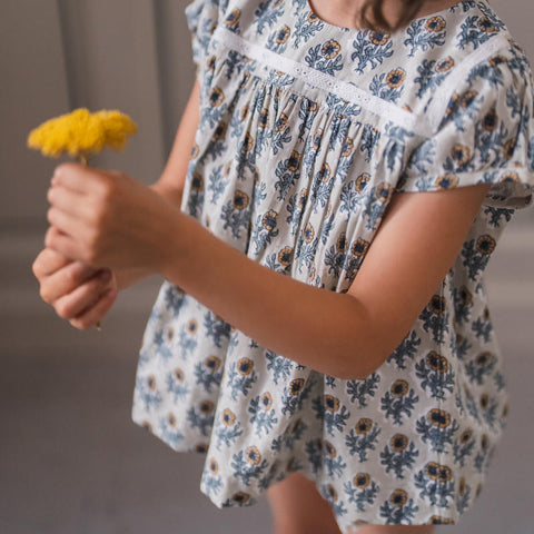 Little Cotton Clothes（リトルコットンクローズ）2024SS Organic Juno Blouse -thistle floral- ブラウス