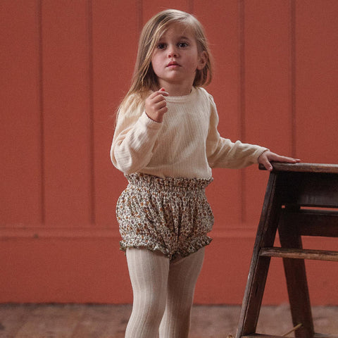 Little Cotton Clothes（リトルコットンクローズ）2025AW Organic Pointelle Didi Bloomers Prairie Floral ブルマ