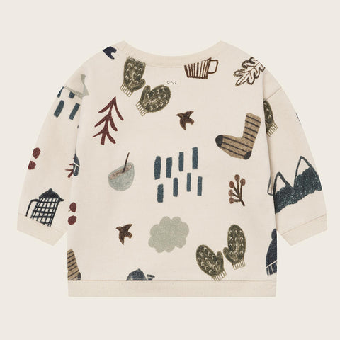 【ネコポス送料無料】organic zoo（オーガニックズー）2025AW Cosy Wild Sweatshirt Undyed 長袖スウェットシャツ