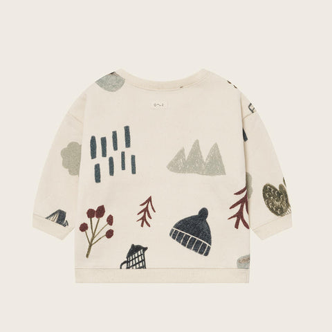 【ネコポス送料無料】organic zoo（オーガニックズー）2025AW Cosy Wild Sweatshirt Undyed 長袖スウェットシャツ