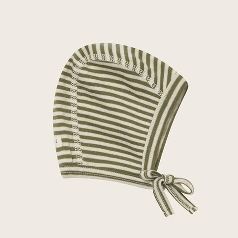 【ネコポス送料無料】organic zoo（オーガニックズー）2025AW Fern Stripes Bonnet ボンネット、防寒、日よけ帽