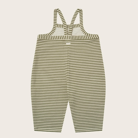 【ネコポス送料無料】organic zoo（オーガニックズー）2025AW Fern Stripes Dungarees ダンガリー、オーバーオール