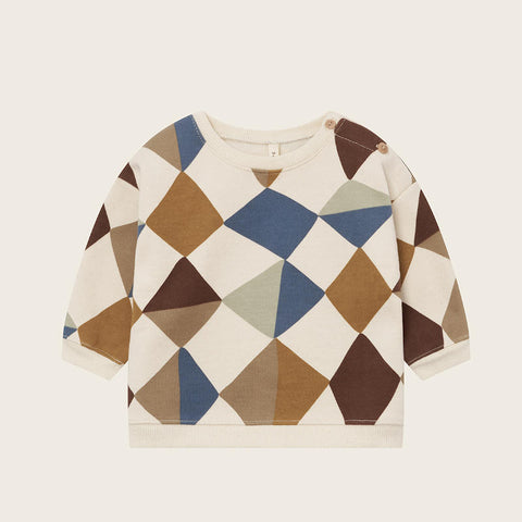 【ネコポス送料無料】organic zoo（オーガニックズー）2025AW Kite Patchwork Sweatshirt Undyed 長袖スウェットシャツ