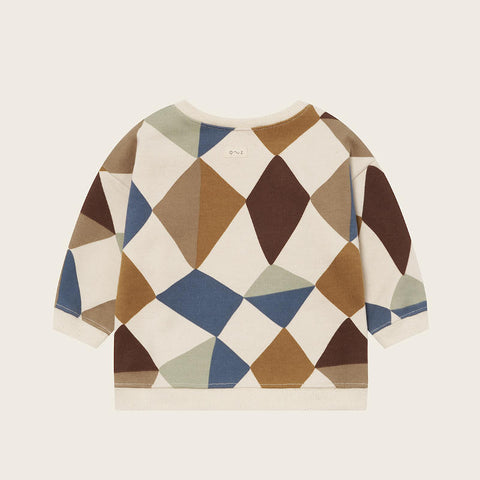 【ネコポス送料無料】organic zoo（オーガニックズー）2025AW Kite Patchwork Sweatshirt Undyed 長袖スウェットシャツ