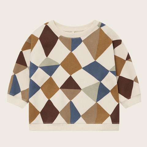 【ネコポス送料無料】organic zoo（オーガニックズー）2025AW Kite Patchwork Sweatshirt Undyed 長袖スウェットシャツ