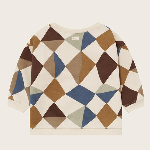 【ネコポス送料無料】organic zoo（オーガニックズー）2025AW Kite Patchwork Sweatshirt Undyed 長袖スウェットシャツ