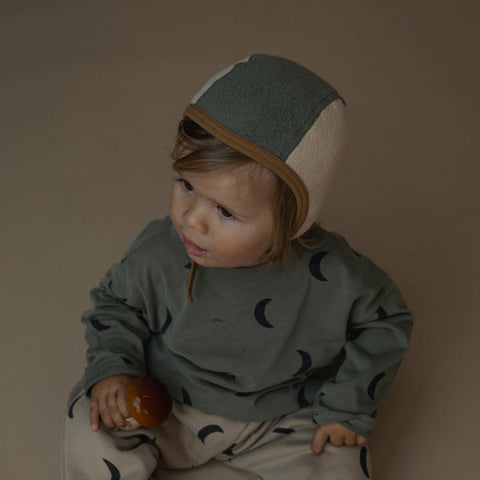 organic zoo（オーガニックズー）2026AW Fossil Fleece Bonnet ボンネット、防寒、日よけ帽.