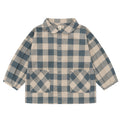 【D1】organic zoo（オーガニックズー）2026AW Fog Blue Gingham Lodge Shirt 長袖シャツ、ブラウス.