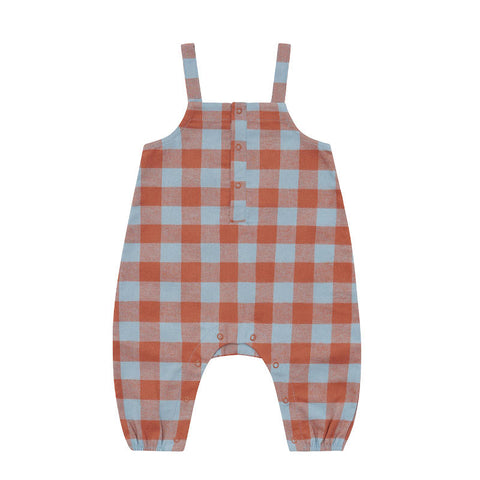 【D1】organic zoo（オーガニックズー）2026AW Maple Gingham Salopettes 6-12M サロペット