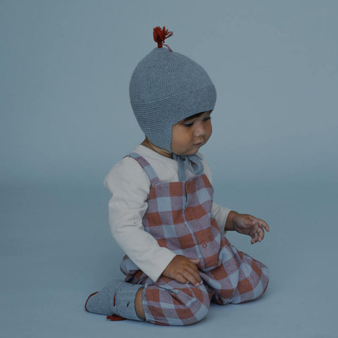 【D1】organic zoo（オーガニックズー）2026AW Maple Gingham Salopettes 6-12M サロペット
