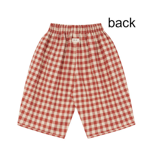 【D1】organic zoo（オーガニックズー）2026AW Paprika Gingham Barrel Pants バレルパンツ.